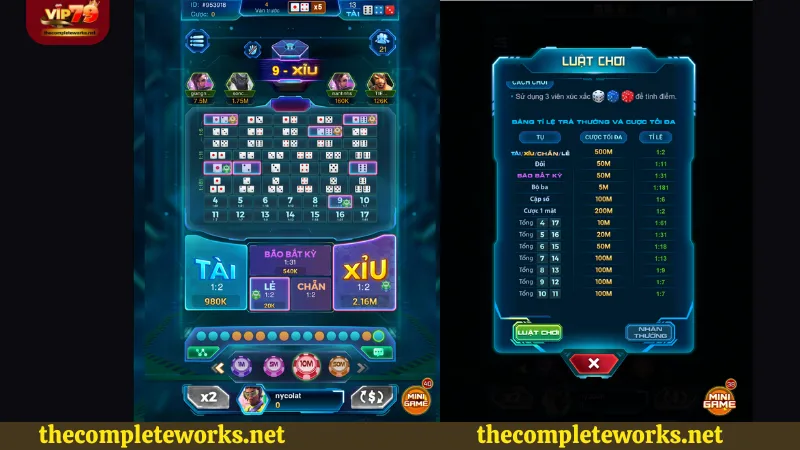 Hướng dẫn các loại cược khi chơi Sicbo Vip79